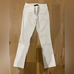 The Limited Exact Stretch White Bootcut Pants 0R